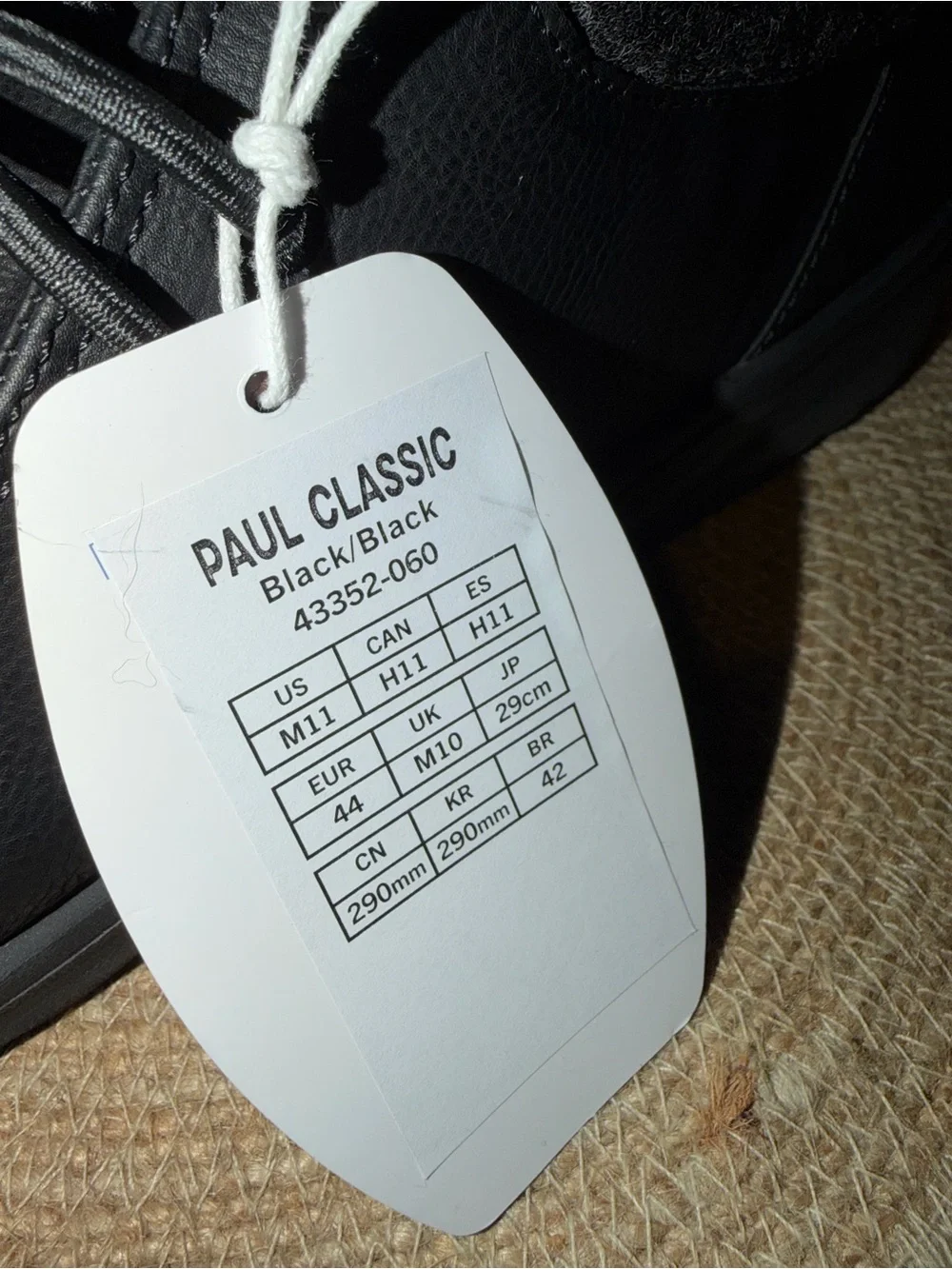 NWT Mens size 11 Hey Dude Paul Classic Causal Shoes Black Cozy Lining
